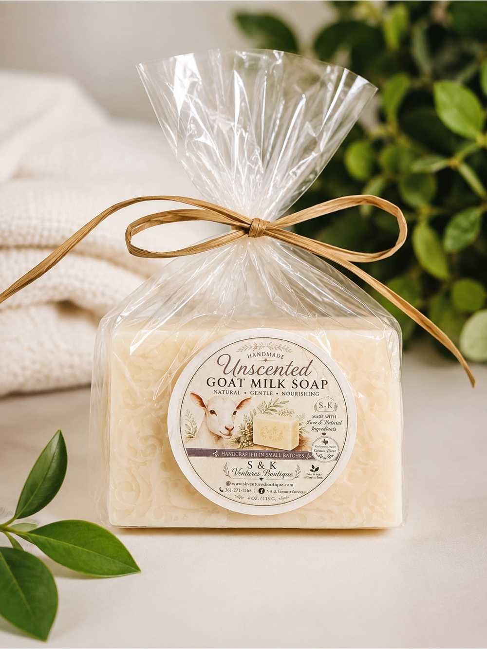 Unscented Goat Milk Soap - Cream